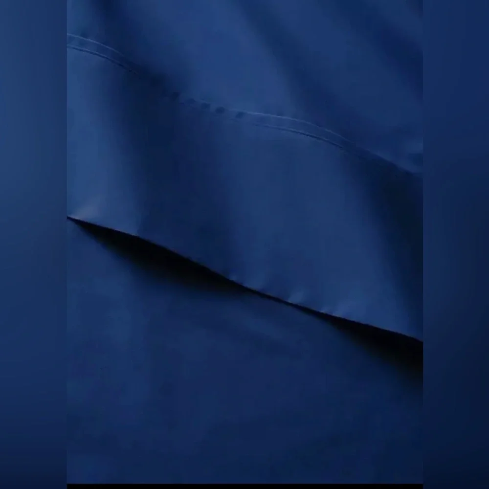 $150 NEW RALPH LAUREN HOME FULL FLAT SHEET ORGANIC COTTON PERCALE HARBOR BLUE
